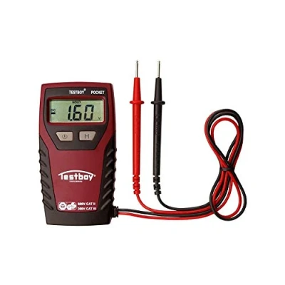 Afbeelding van Testboy TB Pocket Multimeter Digitaal CAT III 300 V Weergave (counts): 2000
