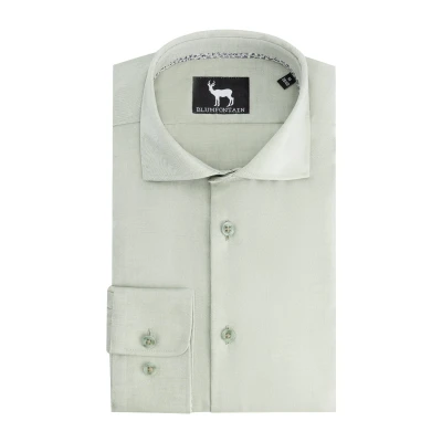 Afbeelding van Gents Blumfontain uni twill groen Maat L