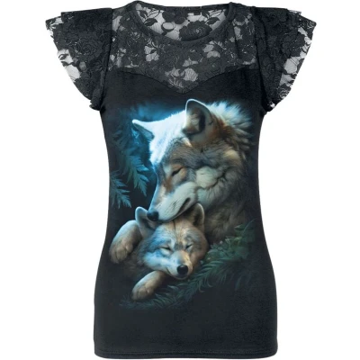 Afbeelding van Spiral Mother&#039;s Love T shirt zwart 3XL Viscose Gothic, Rock wear