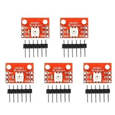 Afbeelding van Ws2812 Startermodulekaart Met Onafhankelijke Kleurregeling Voor 5050 Rgb Led Arduino