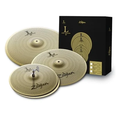 Afbeelding van Zildjian L80 serie Low Volume 3 Cymbal Box Set 14 Inch Hi Hats, 16 Crash, 18 Crash/Ride