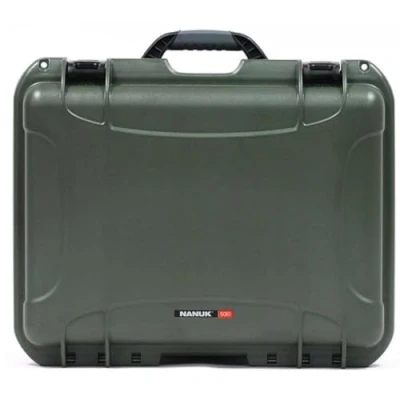 Afbeelding van Nanuk 930 waterdichte hardshell koffer met pluche schuiminleg olijf