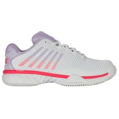 Afbeelding van K SWISS Hypercourt Express Tennisschoenen voor kleibanen, Dames, Maat: 43, Wht orchdptl nblz Mesh