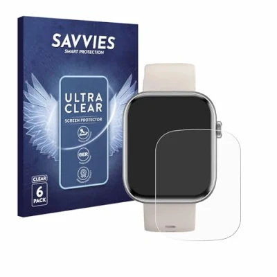 Afbeelding van Savvies Screenprotector voor RAYOFI Smartwatch 1.93&quot; Folie Beschermfolie transparant (6 Stuks)