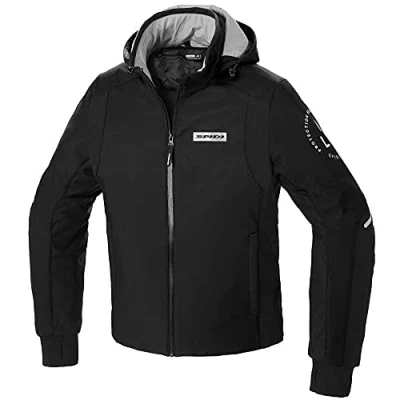 Afbeelding van Spidi Armor H2Out Motorcycle Hoodie, zwart wit, afmeting M voor man