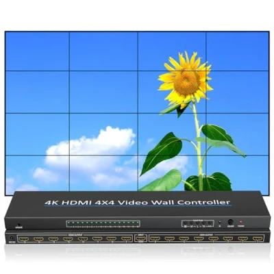 Afbeelding van 4K HDMI Video Wall Controller 4x4 16 Ways TV Processor Large Screen Splicer Box 2x2 2x3 3x3 5X2 6X2 5X3 2X7 2x6 3x4 4X3 Multi