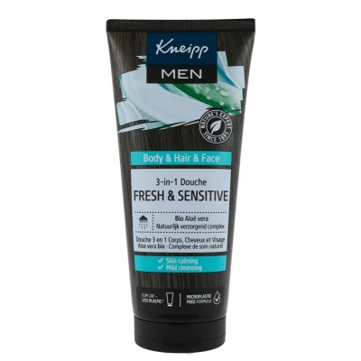 Afbeelding van 1+1 gratis: Kneipp Douchegel Men 3 in 1 Fresh &amp; Sensitive 200 ml