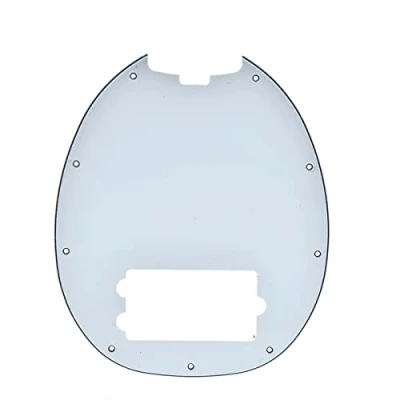 Afbeelding van Dopro bass Pickguard Fit voor Musicman classic 4 snarige StingRay modellen Wit 3Ply