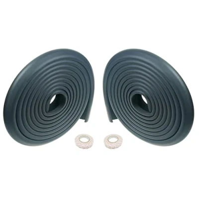 Afbeelding van TUKA i AKUT 10 meter Rand Bescherming Hoekbescherming L Vormige, Extra Dikker Anti aanrijding Gewatteerde van Tafel/Meubel, Foam Stootkussen Stootrand, 2x5m, Zwart TKD7000 Black