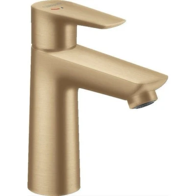 Afbeelding van Hansgrohe Talis E 1 gats wastafelkraan 110 CoolStart met waste brushed bronze