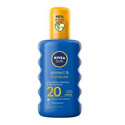Afbeelding van Nivea Zonnebrand Spray Protect &amp; Moisture SPF20 200ml
