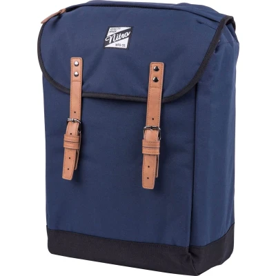 Afbeelding van Venice Urbaner vrije tijd dames heren Rugzak in retro look met gevoerd 15 inch laptopvak schoolrugzak wandelrugzak streetpack, blauw, 28 L,