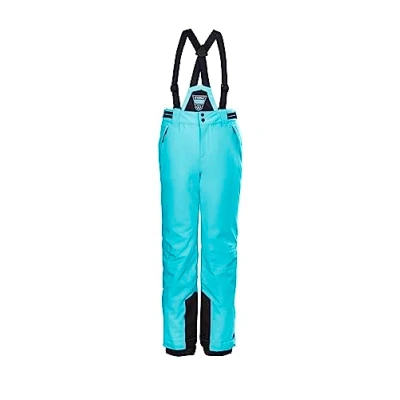 Afbeelding van killtec meisjes Skibroek/functionele broek met afritsbaar bovenstuk, sneeuwvanger en randbescherming KSW 77 GRLS SKI PNTS, light turquoise, 176, 37258 000