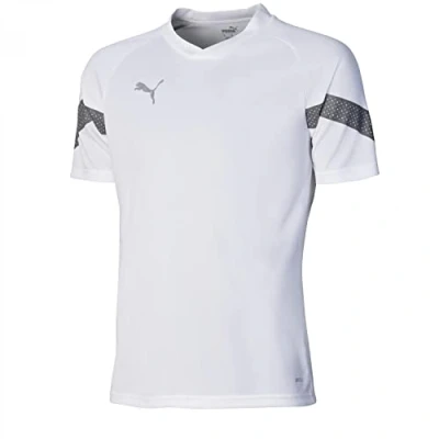Afbeelding van puma Teamfinal Training Fussball Voetbalshirt, Heren, Maat: Large, white silver