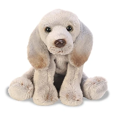 Afbeelding van Pluche Weimaraner grijs knuffel hond 13 cm Honden speelgoed knuffels