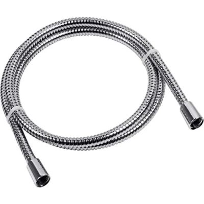 Afbeelding van Cornat Doucheslang 200 cm lengte verchroomd metaal extreem belastbaar anti verdraaien 1/2 inch aansluiting/doucheslang Made in Germany/reserveslang voor douche en bad / TECB3363