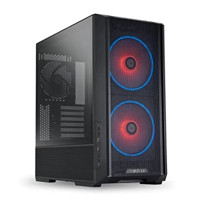 Afbeelding van Lian Li LANCOOL 216 RGB computerbehuizing van zwart staal (met ventilatorbesturing) / ATX gehard glas, inclusief 2 X 160 mm ARGB ventilator 216RC