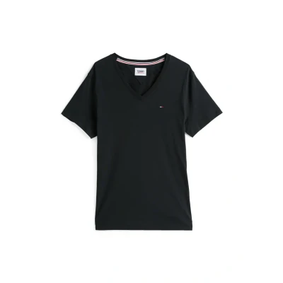 Afbeelding van Tommy Jeans Tshirt basic, Heren, Maat: XXL, Black