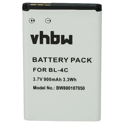 Afbeelding van vhbw Accu compatibel met Doro Primo 401, 2424, 1360, 2414, DFC 0160 mobiele telefoon smartphone (900mAh, 3,7V, Li Ion)