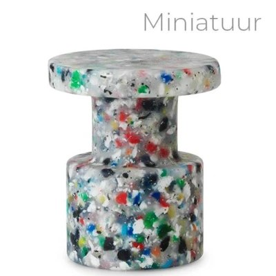 Afbeelding van Normann Copenhagen Bit Stool Miniatuur Wit/multi