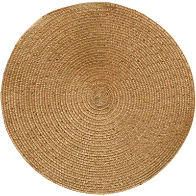 Afbeelding van 1x stuks ronde Placemats goud 38 cm van kunststof