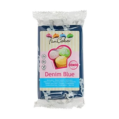 Afbeelding van FunCakes Fondant Denim Blue 4 pack (4 x 250 g)