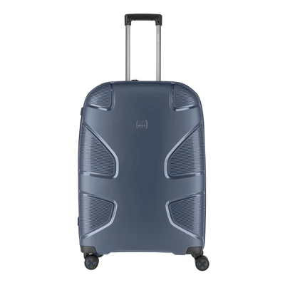 Afbeelding van IMPACKT IP1 koffer met 4 wielen van gerecycled materiaal, duurzame reiskoffer verwisselbare klikwielen, Glacier Blue, 76 cm (Größe L), Casual
