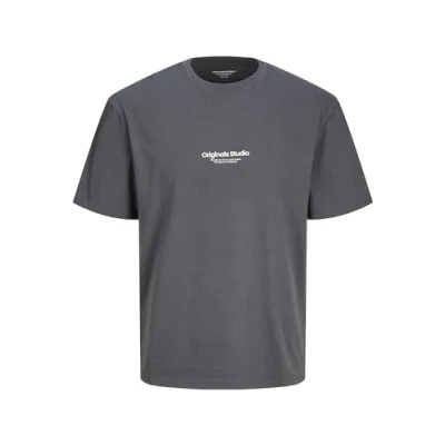 Afbeelding van Jack &amp; Jones Jorvesterbro TEE Tshirt basic, Heren, Maat: XXL, Iron gate