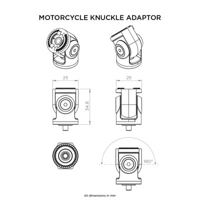 Afbeelding van Quad Lock Knuckle Adaptor