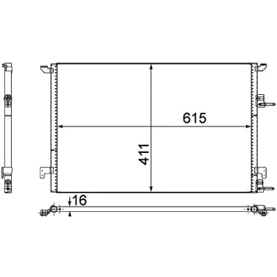 Afbeelding van Mahle Original Airco condensor AC 589 000P