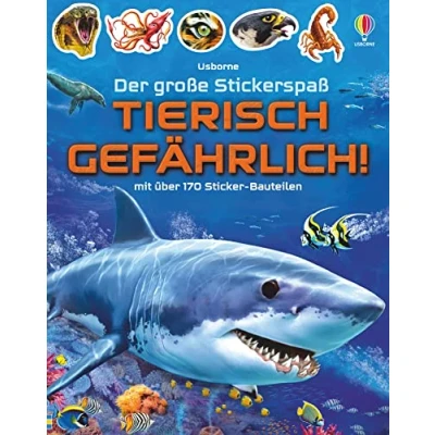Afbeelding van Der große Stickerspaß: Tierisch gefährlich!: mit über 170 Sticker Bauteilen