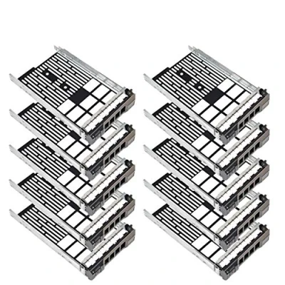 Afbeelding van Heretom 10 Pack 3.5&quot; harde schijf Caddy F238F 0F238F 0G302D 0X968D voor Dell Poweredge Server T320 T410 T430 R515 R520 R610 R710 T610 T710 R720xd R730 MD3200 MD3600i + schroeven SAS SATA lade
