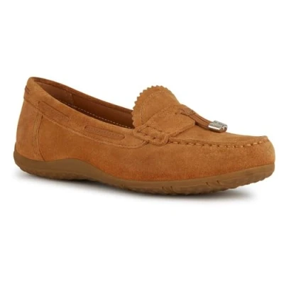 Afbeelding van Geox D Vega Moc A Moccasin voor dames, cognac, 41 EU