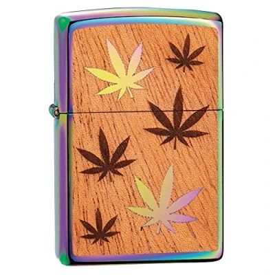 Afbeelding van Zippo aansteker, unisex, walnootembleem, winddicht, meerkleurig, regular