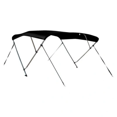 Afbeelding van Biminitop Deluxe 3 boog, zwart doek Breedte 231 243 cm