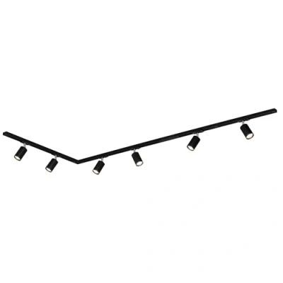Afbeelding van Briloner Railsystem RAIL 230 V zwart 6 spots 2,25 m hoekverbinding