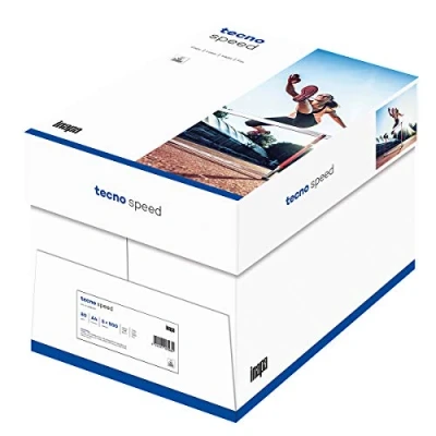Afbeelding van inapa Print / kopieerpapier Tecno Speed: 80 g/m², A4, wit, 2500 vellen snel en zonder druk printen