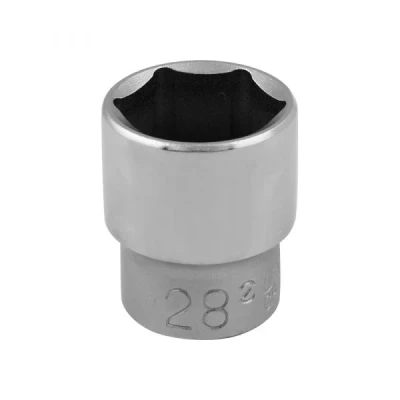 Afbeelding van UNIOR 600869 Steeksleutelelement 1/2 Zeskant ISO 1456:2009, 2725 1, DIN 3124 28 Chroom vanadium staal, Molybdeenstaal