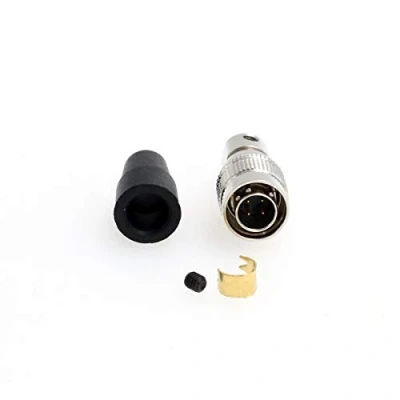 Afbeelding van SZRMCC Hirose HR10A 7P 4P 4 pins mannelijke connector plug voor geluidsapparaten Zoom F4 F8 ZAXCOM Sony industriële camera (4 polig, mannelijk)