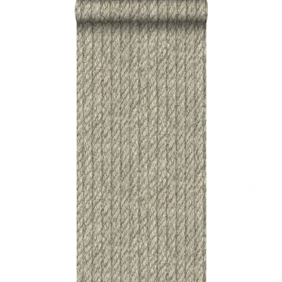 Afbeelding van Leen Bakker ESTAhome Behang Touwmotief Taupe 53cm X 10,05 M Bruin Vlies