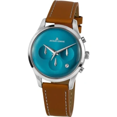 Afbeelding van Jacques Lemans 1 2067B Polshorloge Dames Quartz Retro Classic
