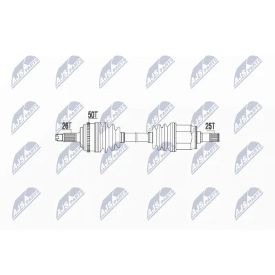 Afbeelding van Aandrijfas NTY NPW HD 040