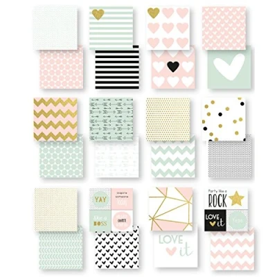 Afbeelding van Papierblok Print Dubbelzijdig 6,5x6,5&quot; Love It 12 stuks