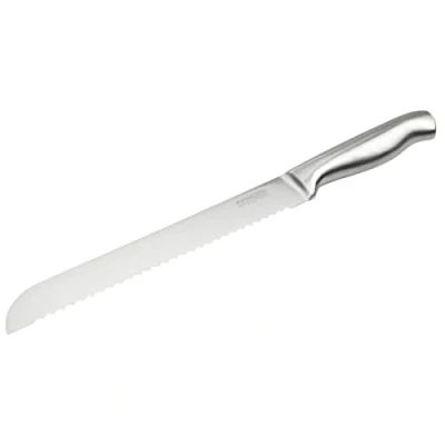 Afbeelding van Nirosta Broodmes Star, getand keukenmes, Japans roestvrij staal, handig handvat, handgeslepen gekarteld lemmet, scherp broodzaagmes (lengte lemmet: ca. 20 cm), hoeveelheid: 1 stuk