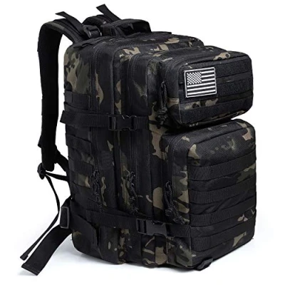 Afbeelding van QT&amp;QY 45L Militaire Tactische Rugzakken Molle Leger Aanval Pack 3 Dag Bug Out Bag Wandelen Treeking Camouflage Hunting rugzak