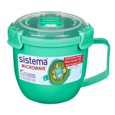Afbeelding van Sistema Magnetron klein Soepbeker, 565ml, BPA Vrij mint/blauw/paars