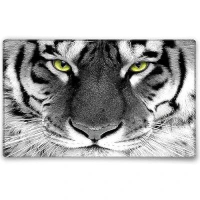 Afbeelding van Silent Monsters Muismat Grootte M (36 x 25 cm), Mouse Pad Design: Tijger, Genaaide Rand, voor Bureau en Gaming, Mousepad Antislip rubberen basis