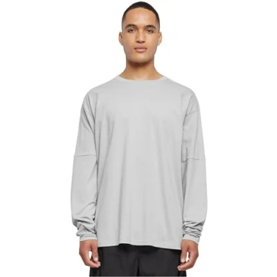 Afbeelding van Urban Classics Raglan BACK Longsleeve Longsleeve, Heren, Maat: Large, Lightasphalt