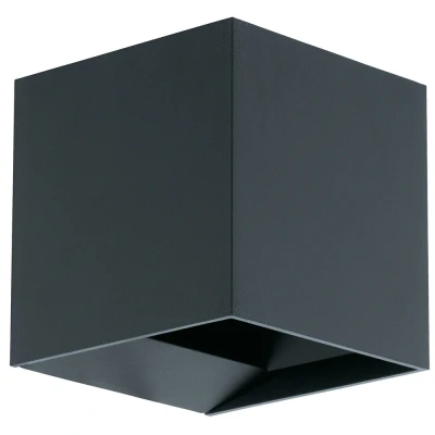 Afbeelding van Leen Bakker EGLO Wandlamp Calpino LED 2lichts Antraciet Wandlampen Grijs Aluminium