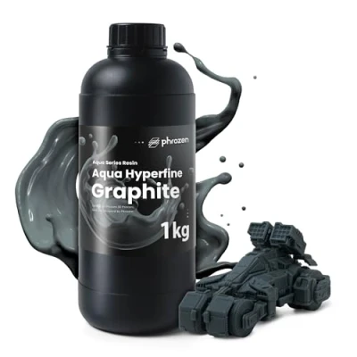Afbeelding van Phrozen Aqua Hyperfine 3D Printer Resin 12K hoge resolutie fotopolymeerhars 405nm Standaard hars voor LCD/MSLA/DLP UV Uithardende met fijne details Grijs (1kg)